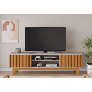 Rack Triunfo para Tv 70 Polegadas com Portas Ripadas 2.00 Largura