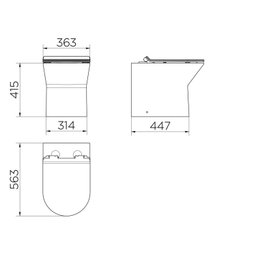 Vaso Sanitário Convencional com Assento Lift Docol  - 5