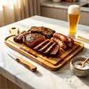 Ver imagem 1 de Tábua Churrasco Madeira Eucalipto Resistente Retangular Canaleta Cortar Servir Carne Petiscos