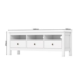 Rack para Tv até 65 Polegadas 03 Gavetas Indiana Henn - 2