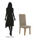 Ver imagem 7 de Kit 4 Cadeiras Nice com Espaldar – Tecido Veludo Suede Pés em Mdf com Sapatilhas Plásticas Mel/