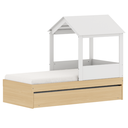 Ver imagem 7 de Bicama Infantil com Casinha 2 em 1 Montessoriana Linha Play Quater