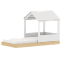 Ver imagem 7 de Bicama Infantil com Casinha 2 em 1 Montessoriana Linha Play Quater