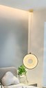 Ver imagem 1 de Pendente Redondo Dourado com Acrílico 15,5cm Led 7W 3200K Bivolt