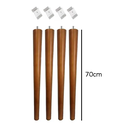 Ver imagem 2 de Kit 4 Pés Palito 70cm + 4 Suportes Inclinado