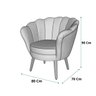 Kit 2 Poltronas Pétala Sued Terracota Pés Palito - Kimi Design - 5