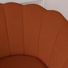 Kit 2 Poltronas Pétala Sued Terracota Pés Palito - Kimi Design - 3