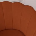 Ver imagem 3 de Kit 2 Poltronas Pétala Sued Terracota Pés Palito - Kimi Design