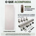 Ver imagem 4 de Porta de Correr Branco Prime 210x90 com Kit Aluminio