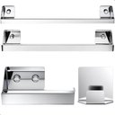 Ver imagem 1 de Kit Acessórios para Banheiro Inox 4 Peças Master Slim Df