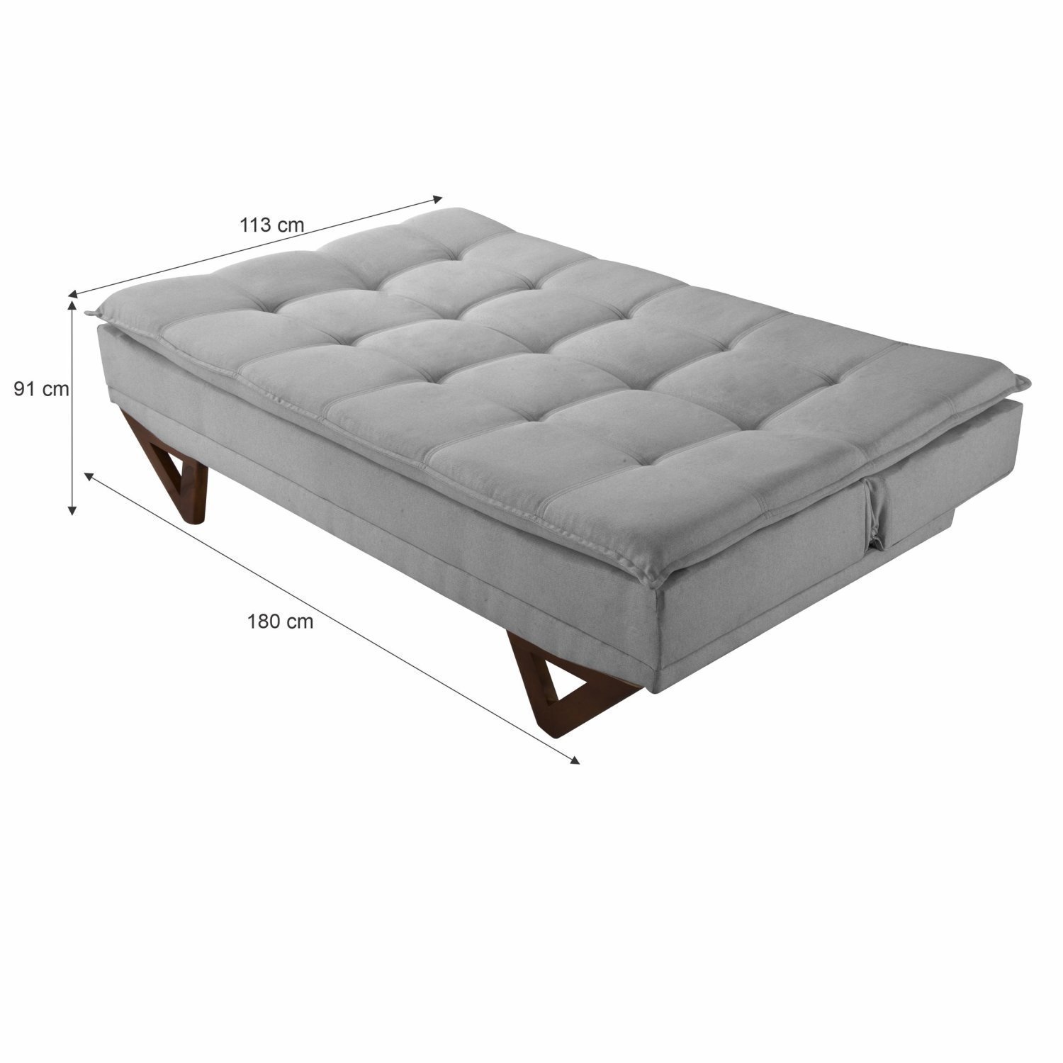 Sofá Cama 3 Lugares 180cm Dubai  - 4