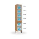 Ver imagem 5 de Paneleiro 2 Portas para Cozinha Modulada Paris 202cm Menu Móveis Freijó