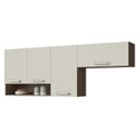 Ver imagem 4 de Armário de Cozinha Aéreo 4 Portas 1 Nicho 190cm Vegas Itatiaia
