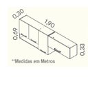 Ver imagem 5 de Armário de Cozinha Aéreo 4 Portas 1 Nicho 190cm Vegas Itatiaia