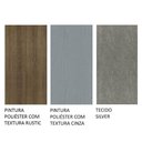Ver imagem 2 de Conj. Mesa Tampo De Madeira 4 Cadeiras Rustic/Cinza/silver