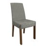 Conj. Mesa Tampo De Madeira 4 Cadeiras Rustic/Cinza/silver - 9