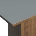 Ver imagem 4 de Conj. Mesa Tampo De Madeira 4 Cadeiras Rustic/Cinza/silver