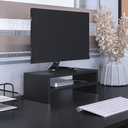 Ver imagem 2 de Kit 04 Suportes Stand Para Monitores Mesa Escritório Home Office Lap L03 Preto - Lyam Decor