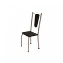 Ver imagem 5 de Conjunto de Mesa Tubular 6 Cadeiras 140cm com Tampo de Vidro Melissa Branco/Preto/Pérola
