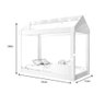 Cama Infantil Montessoriana Crystal Baby Branco + Colchão Incluso - 3