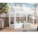 Ver imagem 2 de Cama Infantil Montessoriana Crystal Baby Branco + Colchão Incluso