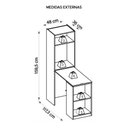 Ver imagem 2 de Armário Multiuso Para Lavanderia Mult Max Cinza Caemmun