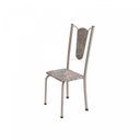 Ver imagem 5 de Conjunto de Mesa Tubular 6 Cadeiras 140cm com Tampo de Vidro Melissa Branco/Botanic Cinza/Pérola