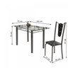 Conjunto de Mesa Tubular 6 Cadeiras 140cm com Tampo de Vidro Melissa  - 3