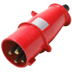 Plugue 3p+t 32a 380/440v 6h Vermelho - N-4276 - Steck