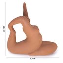 Ver imagem 4 de Escultura Yoga Terra em Cerâmica Sala Estilo Nórdico 22,3 Cm F04 - D’Rossi