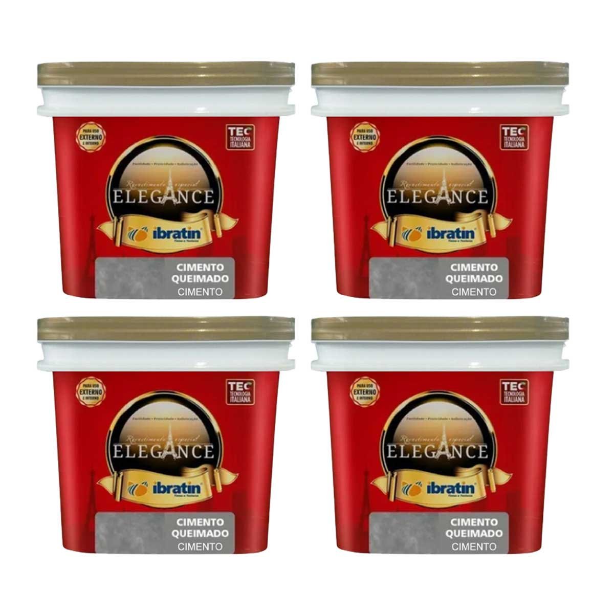 4und Efeito Cimento Queimado 4,2kg Elegance Ibratin - 1