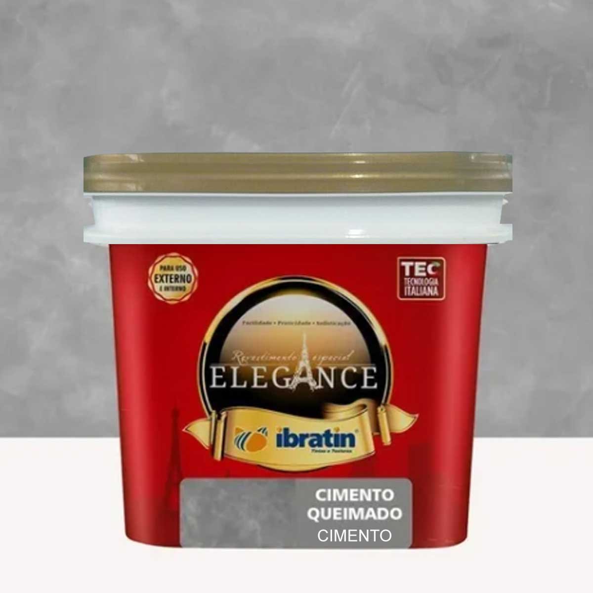 4und Efeito Cimento Queimado 4,2kg Elegance Ibratin - 2