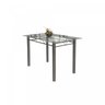 Conjunto de Mesa Tubular 4 Cadeiras 120cm com Tampo de Vidro Melissa  - 4