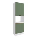 Ver imagem 1 de Kit Forno Celeste Kappesberg 100% Mdf 4 Portas Branco/verde 70cm