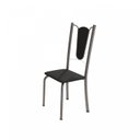 Ver imagem 5 de Conjunto de Mesa Tubular 4 Cadeiras 120cm com Tampo de Vidro Melissa Prata/Preto