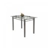 Conjunto de Mesa Tubular 4 Cadeiras 120cm com Tampo de Vidro Melissa  - 4