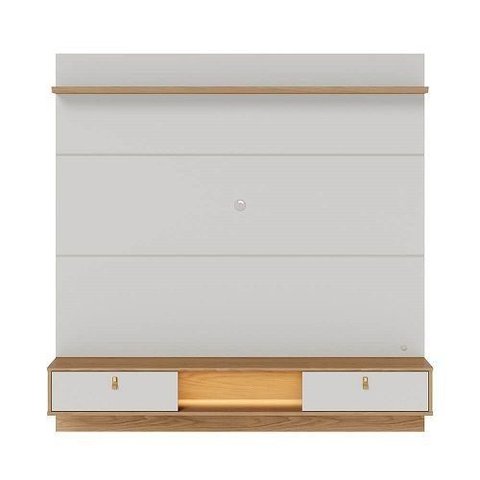 Painel Bali Off White Matte/Freijó – Colibri Móveis