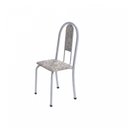 Ver imagem 5 de Conjunto Mesa Tubular 120cm Tampo em Vidro com 4 Cadeiras Iris Branco/Botanic Cinza/Pérola