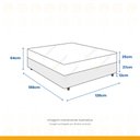 Ver imagem 3 de Cama Box + Colchão Viúva Molas Ensacadas Airtech 128cm Bege Suporta até 150 Kg por Pessoa