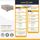 Ver imagem 4 de Cama Box + Colchão Viúva Molas Ensacadas Airtech 128cm Bege Suporta até 150 Kg por Pessoa