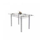 Ver imagem 4 de Conjunto de Mesa Tubular 6 Cadeiras 140cm com Tampo de Vidro Iris Branco/Paraopeba/Pérola