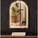 Ver imagem 2 de Espelho jateado Arco Janelinha Iluminado com LED quente - 60x80cm
