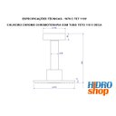 Ver imagem 3 de Chuveiro Chromo Chromoterapia com Tubo Teto 110v - Deca Peça sem Embalagem - 1979ctet110