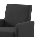 Ver imagem 2 de Poltrona Mirella Suede Grafite com Rodízios - D'Rossi Poltrona Decorativa;poltrona para Sala;poltron