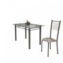 Ver imagem 6 de Conjunto de Mesa Tubular 4 Cadeiras 120cm com Tampo de Vidro Iza Prata/Paraopeba