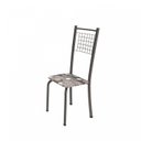 Ver imagem 5 de Conjunto de Mesa Tubular 4 Cadeiras 120cm com Tampo de Vidro Iza Prata/Paraopeba