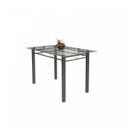 Ver imagem 4 de Conjunto de Mesa Tubular 4 Cadeiras 120cm com Tampo de Vidro Iza Prata/Paraopeba