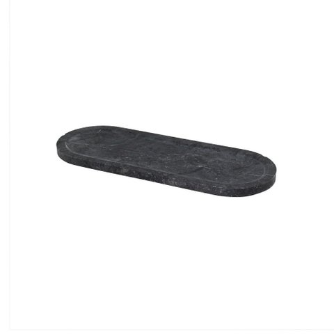 Centro de Mesa Decorativo de Mármore Preto 30cm Rjc0019 Btc