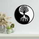 Ver imagem 4 de Quadro Yin Yang Árvore da Vida 25cmx25cm - Cria Arte Laser Preto
