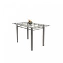 Ver imagem 4 de Conjunto de Mesa Tubular 6 Cadeiras 140cm com Tampo de Vidro Iza Prata/Paraopeba